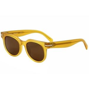 Old Céline CL 41080/S PD9A6 Honey Yellow Brown Frida Round Sunglasses